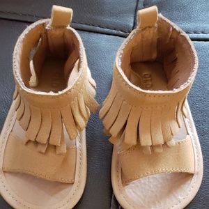 Camel Taddel Baby Sandals